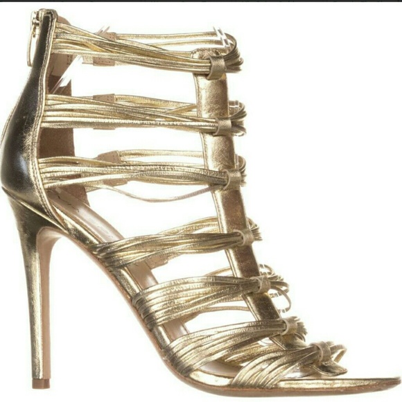 via spiga gold heels